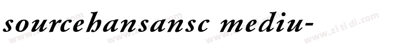 sourcehansansc mediu字体转换